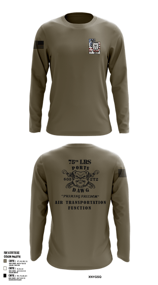 Long Sleeve Performance Shirt, 75 LRS, Air Force, Teamtime, Team time, sublimation, custom sports apparel, team uniforms, spirit wear, spiritwear, sports uniforms, custom shirts, team store, custom team store, fundraiser sports, apparel fundraiser