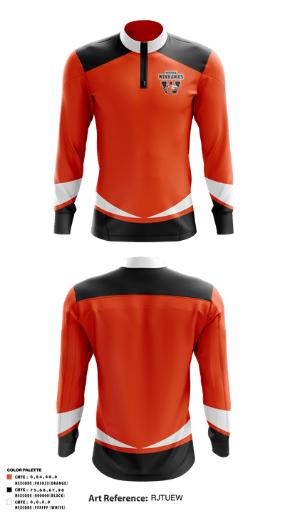 Winona Winhawks 28886102 Quarter Zip Jacket - 1