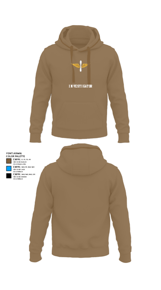 Hoodie, Investigator, Army, Teamtime, Team time, sublimation, custom sports apparel, team uniforms, spirit wear, spiritwear, sports uniforms, custom shirts, team store, custom team store, fundraiser sports, apparel fundraiser