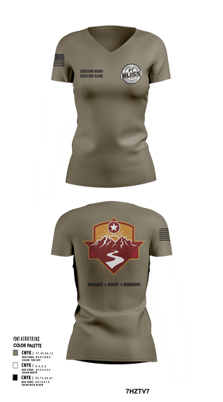 Women's Short Sleeve Vneck Shirt, Fort Bliss DENTAC, Army, Teamtime, Team time, sublimation, custom sports apparel, team uniforms, spirit wear, spiritwear, sports uniforms, custom shirts, team store, custom team store, fundraiser sports, apparel fundraiser
