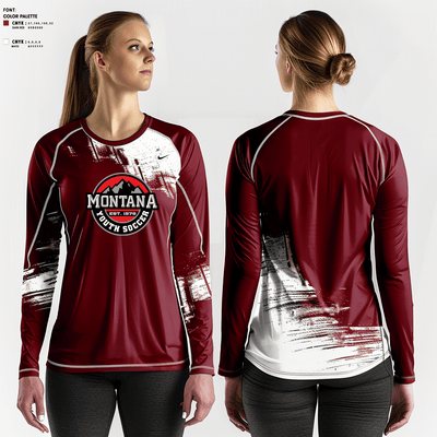 montana youth soccer 485873 Long Sleeve Performance Shirt - 2