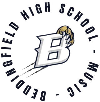 Beddingfield High School Music Stainless Steel Water Bottle with a Straw Lid