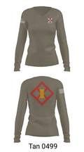 322 EN CO 78739236 Women's Long Sleeve V-neck Shirt - 77