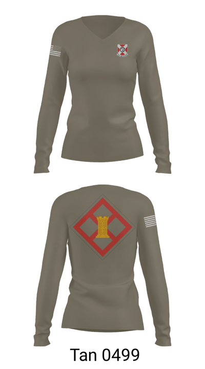 322 EN CO 78739236 Women's Long Sleeve V-neck Shirt - 77