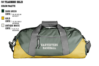 Duffle Bag, Harvesters, Baseball, Teamtime, Team time, sublimation, custom sports apparel, team uniforms, spirit wear, spiritwear, sports uniforms, custom shirts, team store, custom team store, fundraiser sports, apparel fundraiser