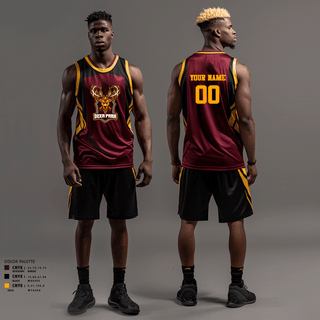 Basketball Uniform, Deer park bucks, Men's Basketball, Teamtime, Team time, sublimation, custom sports apparel, team uniforms, spirit wear, spiritwear, sports uniforms, custom shirts, team store, custom team store, fundraiser sports, apparel fundraiser