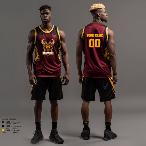 Basketball Uniform, Deer park bucks, Men's Basketball, Teamtime, Team time, sublimation, custom sports apparel, team uniforms, spirit wear, spiritwear, sports uniforms, custom shirts, team store, custom team store, fundraiser sports, apparel fundraiser