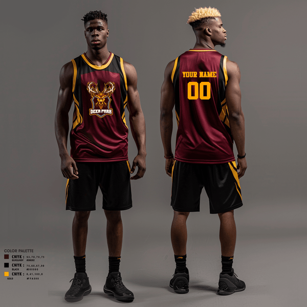 Basketball Uniform, Deer park bucks, Men's Basketball, Teamtime, Team time, sublimation, custom sports apparel, team uniforms, spirit wear, spiritwear, sports uniforms, custom shirts, team store, custom team store, fundraiser sports, apparel fundraiser