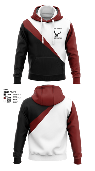 Hoodie, Eagles, Men's Volleyball, Teamtime, Team time, sublimation, custom sports apparel, team uniforms, spirit wear, spiritwear, sports uniforms, custom shirts, team store, custom team store, fundraiser sports, apparel fundraiser