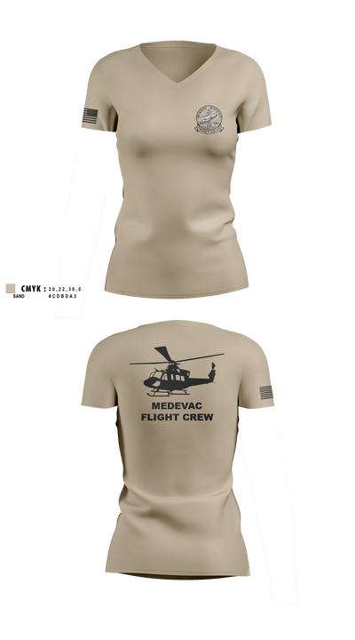 MCAGCC MAGTFTC 54813368 Women's Short Sleeve V-neck Shirt - 3