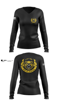 Wolverines 17219833 Women's Long Sleeve V-neck Shirt - 3