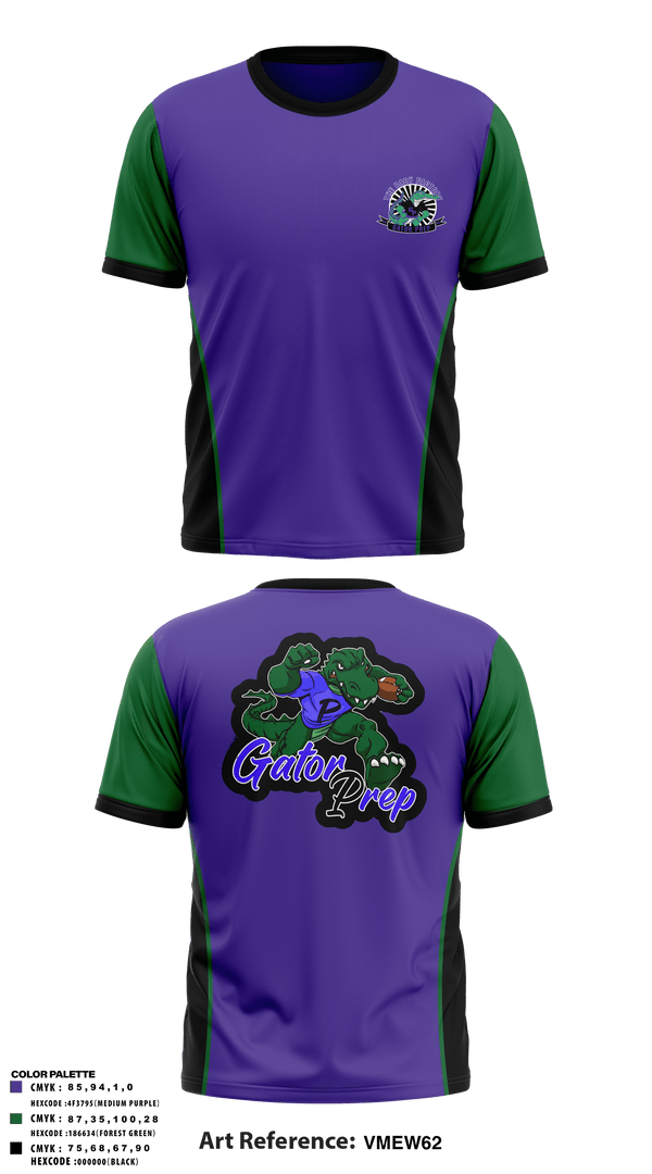 Short Sleeve Performance Shirt, Gator Prep, Football, Teamtime, Team time, sublimation, custom sports apparel, team uniforms, spirit wear, spiritwear, sports uniforms, custom shirts, team store, custom team store, fundraiser sports, apparel fundraiser