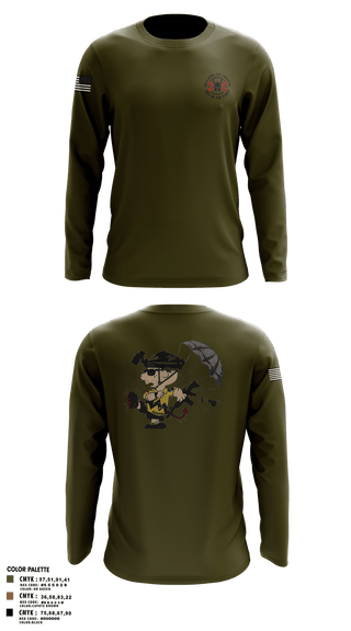 Long Sleeve Performance Polo, 3rd Platoon, CCo, 1-508th PIR, , Teamtime, Team time, sublimation, custom sports apparel, team uniforms, spirit wear, spiritwear, sports uniforms, custom shirts, team store, custom team store, fundraiser sports, apparel fundraiser