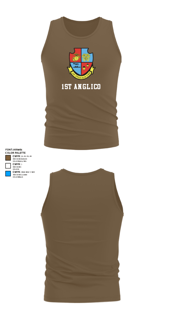 Tank Top, 1st Anglico, , Teamtime, Team time, sublimation, custom sports apparel, team uniforms, spirit wear, spiritwear, sports uniforms, custom shirts, team store, custom team store, fundraiser sports, apparel fundraiser