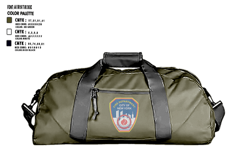 Duffle Bag, Fire Department Of New York, Fire Department, Teamtime, Team time, sublimation, custom sports apparel, team uniforms, spirit wear, spiritwear, sports uniforms, custom shirts, team store, custom team store, fundraiser sports, apparel fundraiser