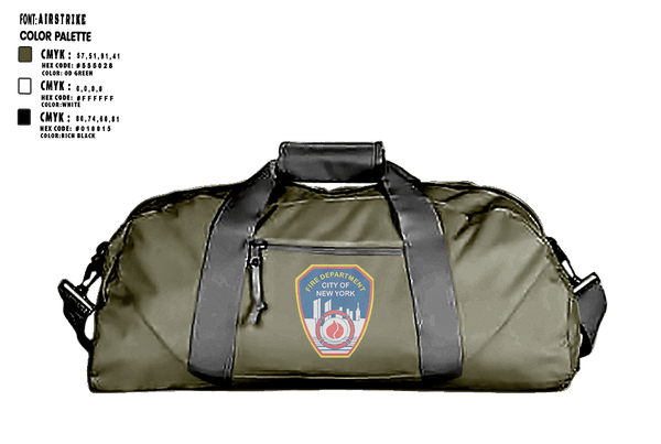 Duffle Bag, Fire Department Of New York, Fire Department, Teamtime, Team time, sublimation, custom sports apparel, team uniforms, spirit wear, spiritwear, sports uniforms, custom shirts, team store, custom team store, fundraiser sports, apparel fundraiser