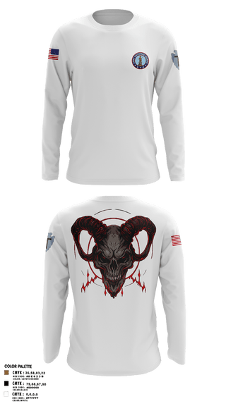 Long Sleeve Performance Polo, Delta Company 3-144th Infantry, National Guard, Teamtime, Team time, sublimation, custom sports apparel, team uniforms, spirit wear, spiritwear, sports uniforms, custom shirts, team store, custom team store, fundraiser sports, apparel fundraiser