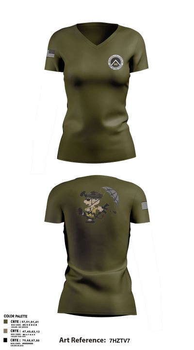 3rd Platoon, CCo, 1-508th PIR 77513198 Women's Short Sleeve Performance Polo  - 8