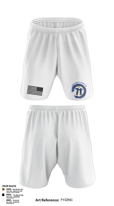 71st Chemical Company (HR) 90484778 Athletic Shorts With Pockets - 2
