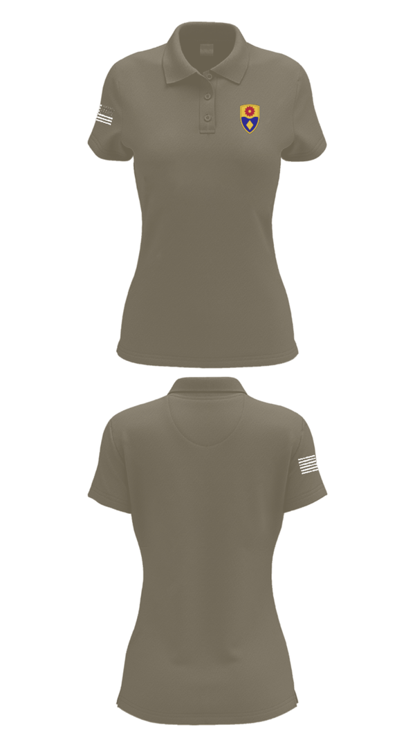Women's Short Sleeve Performance Polo, 270th MP CO, National Guard, Teamtime, Team time, sublimation, custom sports apparel, team uniforms, spirit wear, spiritwear, sports uniforms, custom shirts, team store, custom team store, fundraiser sports, apparel fundraiser