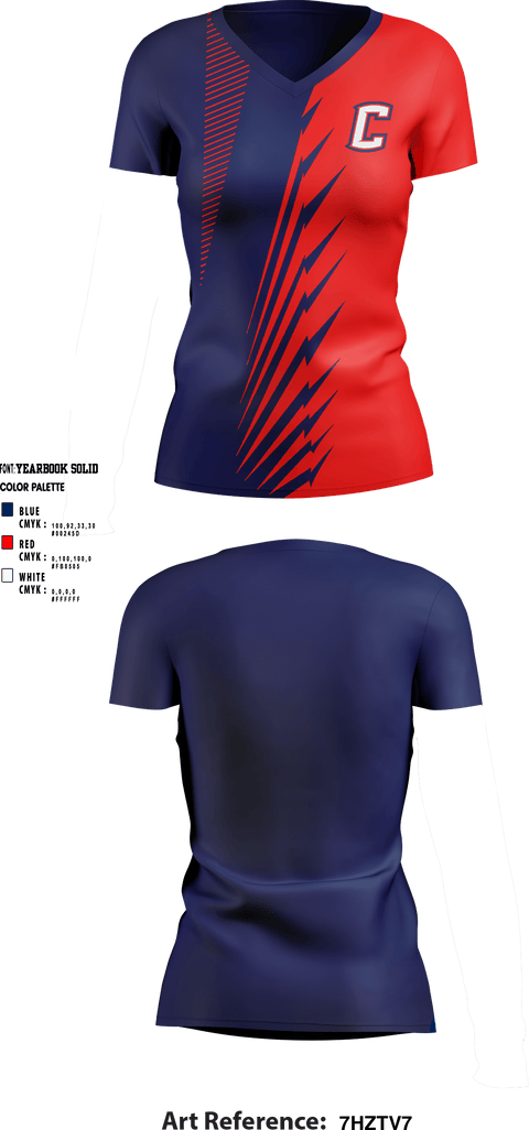 Women's Short Sleeve Vneck Shirt, Hopkins County Central High School Track & Field, Track & Field, Teamtime, Team time, sublimation, custom sports apparel, team uniforms, spirit wear, spiritwear, sports uniforms, custom shirts, team store, custom team store, fundraiser sports, apparel fundraiser