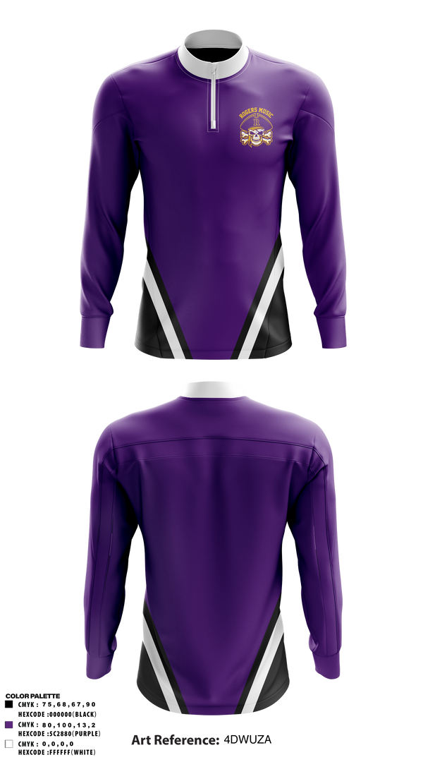 Quarter Zip Jacket, John R Rogers High School Esports, Spirit Store, Teamtime, Team time, sublimation, custom sports apparel, team uniforms, spirit wear, spiritwear, sports uniforms, custom shirts, team store, custom team store, fundraiser sports, apparel fundraiser