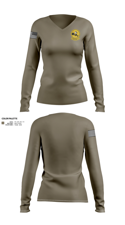 VFA-31 THE TOMCATTERS 46828016 Women's Long Sleeve V-neck Shirt - 23