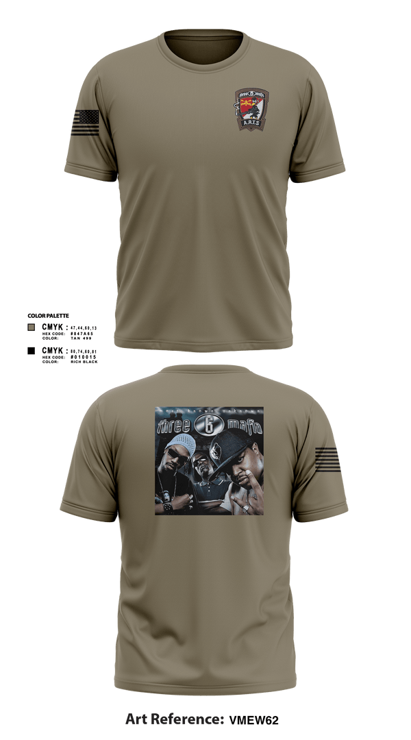 Short Sleeve Performance Shirt, 3-6 Mafia, Army, Teamtime, Team time, sublimation, custom sports apparel, team uniforms, spirit wear, spiritwear, sports uniforms, custom shirts, team store, custom team store, fundraiser sports, apparel fundraiser