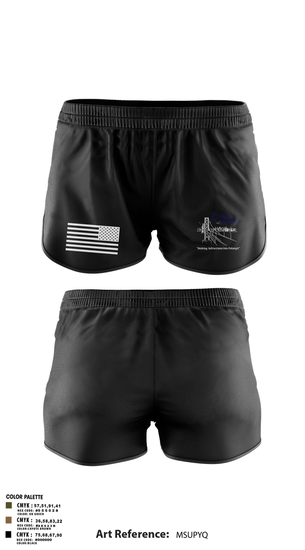 Ranger Panties, Inversed CrewBART PD Fugitive Task Force, Police, Teamtime, Team time, sublimation, custom sports apparel, team uniforms, spirit wear, spiritwear, sports uniforms, custom shirts, team store, custom team store, fundraiser sports, apparel fundraiser