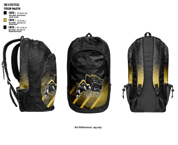 Gear Bag, Wright Panthers, Track & Field, Teamtime, Team time, sublimation, custom sports apparel, team uniforms, spirit wear, spiritwear, sports uniforms, custom shirts, team store, custom team store, fundraiser sports, apparel fundraiser