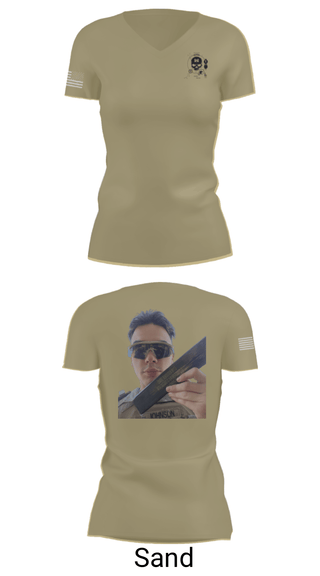 Women's Short Sleeve Vneck Shirt, 374TH CECI, Army, Teamtime, Team time, sublimation, custom sports apparel, team uniforms, spirit wear, spiritwear, sports uniforms, custom shirts, team store, custom team store, fundraiser sports, apparel fundraiser