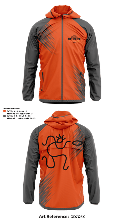Pittsburgh Ultimate 58668792 Windbreaker - 1