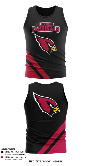 Tank Top, plainfield cardinals, Track & Field, Teamtime, Team time, sublimation, custom sports apparel, team uniforms, spirit wear, spiritwear, sports uniforms, custom shirts, team store, custom team store, fundraiser sports, apparel fundraiser