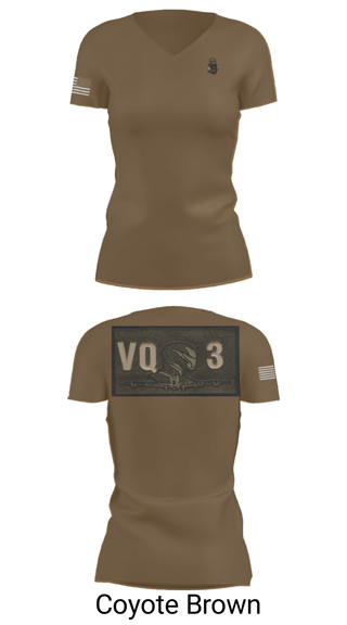 Women's Short Sleeve Vneck Shirt, VQ-3 DET TRVS, Navy, Teamtime, Team time, sublimation, custom sports apparel, team uniforms, spirit wear, spiritwear, sports uniforms, custom shirts, team store, custom team store, fundraiser sports, apparel fundraiser