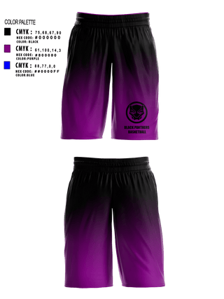 Mens Basketball Shorts, BLACK PANTHERS, Men's Basketball, Teamtime, Team time, sublimation, custom sports apparel, team uniforms, spirit wear, spiritwear, sports uniforms, custom shirts, team store, custom team store, fundraiser sports, apparel fundraiser