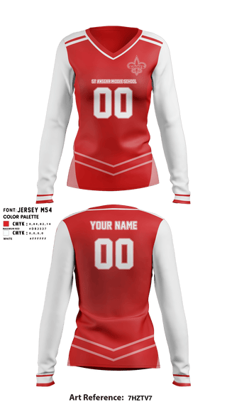 Long Sleeve Performance Shirt, St Ansgar Middle School Volleyball, Women's Volleyball, Teamtime, Team time, sublimation, custom sports apparel, team uniforms, spirit wear, spiritwear, sports uniforms, custom shirts, team store, custom team store, fundraiser sports, apparel fundraiser