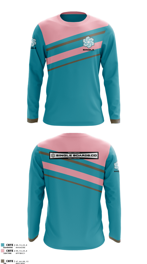 Long Sleeve Performance Shirt, Single Boards.co, E-Sports, Teamtime, Team time, sublimation, custom sports apparel, team uniforms, spirit wear, spiritwear, sports uniforms, custom shirts, team store, custom team store, fundraiser sports, apparel fundraiser