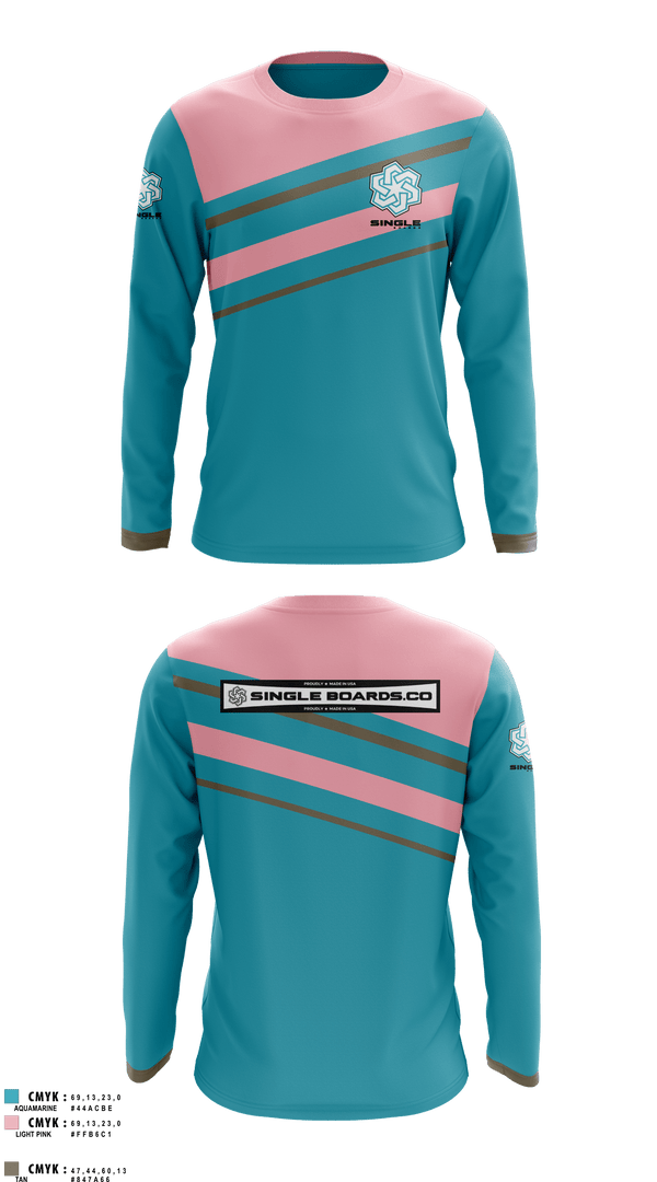 Long Sleeve Performance Shirt, Single Boards.co, E-Sports, Teamtime, Team time, sublimation, custom sports apparel, team uniforms, spirit wear, spiritwear, sports uniforms, custom shirts, team store, custom team store, fundraiser sports, apparel fundraiser