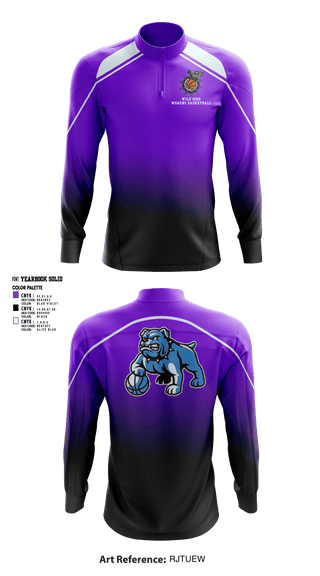 Quarter Zip Jacket, wild dogs, Women's Basketball, Teamtime, Team time, sublimation, custom sports apparel, team uniforms, spirit wear, spiritwear, sports uniforms, custom shirts, team store, custom team store, fundraiser sports, apparel fundraiser