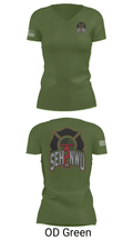 SEHNWU 1641965 Women's Short Sleeve V-neck Shirt - 48