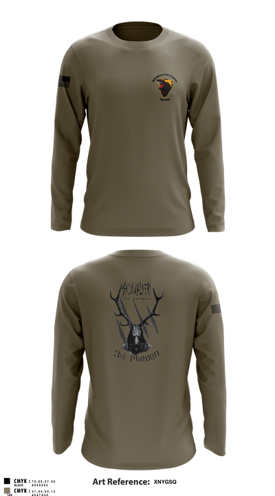 3rd Platoon 72140554 Long Sleeve Performance Shirt 7