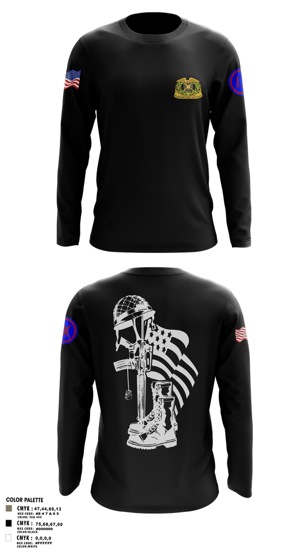 Long Sleeve Performance Shirt, 962D QUARTERMASTER COMPANY (MORTUARY AFFAIRS), Army, Teamtime, Team time, sublimation, custom sports apparel, team uniforms, spirit wear, spiritwear, sports uniforms, custom shirts, team store, custom team store, fundraiser sports, apparel fundraiser