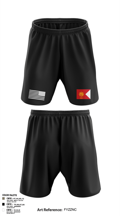 594th transportation 57328384 Athletic Shorts With Pockets - 3