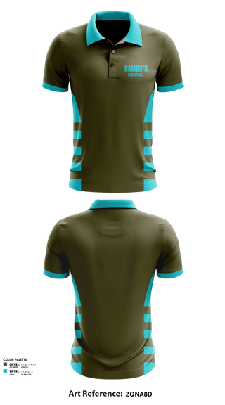 Short Sleeve Performance Polo, Rambo’s, Men's Basketball, Teamtime, Team time, sublimation, custom sports apparel, team uniforms, spirit wear, spiritwear, sports uniforms, custom shirts, team store, custom team store, fundraiser sports, apparel fundraiser