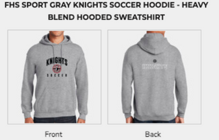 Fairview Men's Soccer 98323569  Heavy Blend Hooded Sweatshirt - 1
