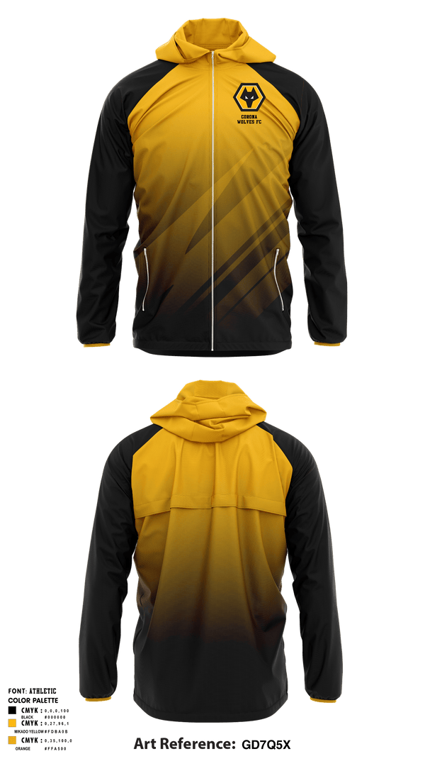 Windbreaker, Corona wolves fc, Men's Soccer, Teamtime, Team time, sublimation, custom sports apparel, team uniforms, spirit wear, spiritwear, sports uniforms, custom shirts, team store, custom team store, fundraiser sports, apparel fundraiser