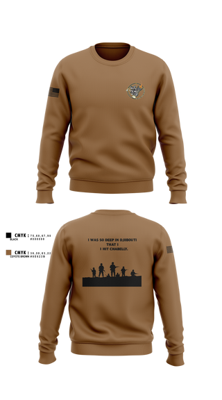 Crew Neck Sweatshirt, Eco 2/160th SOAR (Abn), Army, Teamtime, Team time, sublimation, custom sports apparel, team uniforms, spirit wear, spiritwear, sports uniforms, custom shirts, team store, custom team store, fundraiser sports, apparel fundraiser