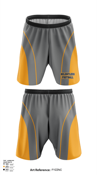 Athletic Shorts With Pockets, Relentless, Football, Teamtime, Team time, sublimation, custom sports apparel, team uniforms, spirit wear, spiritwear, sports uniforms, custom shirts, team store, custom team store, fundraiser sports, apparel fundraiser