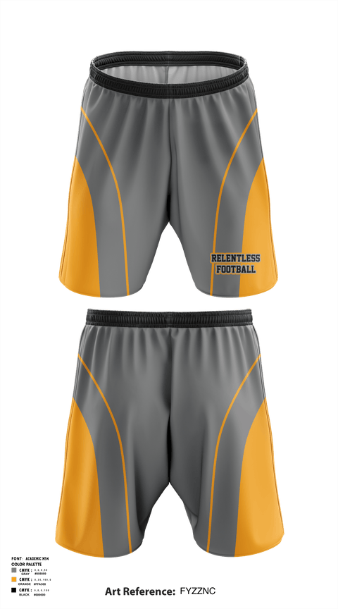 Athletic Shorts With Pockets, Relentless, Football, Teamtime, Team time, sublimation, custom sports apparel, team uniforms, spirit wear, spiritwear, sports uniforms, custom shirts, team store, custom team store, fundraiser sports, apparel fundraiser