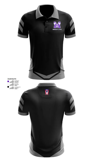 Mount Gilead High School Wrestling 55730415 Short Sleeve Performance Polo - 45